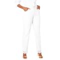 Plus Size Women's Lace Trim Classic Denim Jean by Jessica London in White (Size 16 W)