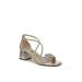 Wide Width Women's Captivate Sandal by LifeStride in Silver Faux Leather (Size 7 W)