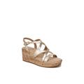 Women's Bailey Sandal by LifeStride in Gold Faux Leather (Size 11 M)