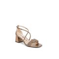 Wide Width Women's Captivate Sandal by LifeStride in Bronze Faux Leather (Size 7 1/2 W)