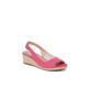 Women's Socialite Wedge by LifeStride in Pink Fabric (Size 9 M)