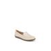 Wide Width Women's Nina Flat by LifeStride in Almond Faux Leather (Size 9 1/2 W)