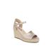 Wide Width Women's Tess Sandal by LifeStride in Gold Faux Leather (Size 7 1/2 W)