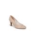 Wide Width Women's Gio Pump Pump by LifeStride in Beige Faux Leather (Size 6 W)