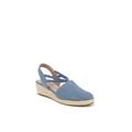 Wide Width Women's Katrina 2 Espadrilles by LifeStride in Blue Denim Fabric (Size 8 1/2 W)