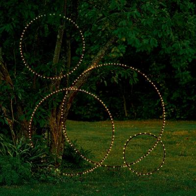 Pre-Lit Garden Rings - 56