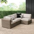 Portland Woven Sectional Collection - Build Your Own, Outdoor Loveseat - Grandin Road