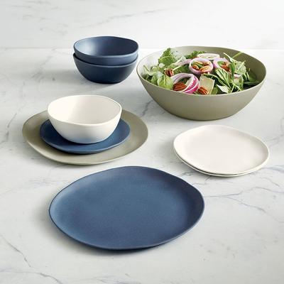 Set of 4 Del Mar Melamine Dinnerware - White Dinner Plates White - Frontgate