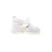 First Steps Boutique Sandals: Espadrille Platform Boho Chic White Shoes - Size 0-3 Month