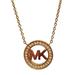 Michael Kors Jewelry | Michael Kors Gold Tone Logo Pendant Necklace. | Color: Gold | Size: Os