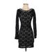 Denim & Supply Ralph Lauren Casual Dress - Bodycon: Black Print Dresses - Women's Size X-Small