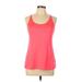 Tek Gear Active Tank Top: Red Solid Activewear - Women's Size Large
