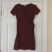 Madewell Dresses | Madewell Faux Wrap Dress | Color: Brown/Red | Size: Xxs