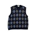 J. Crew Jackets & Coats | J Crew Men's Xl Sweater Vest 100% Lambswool Blue Argyle V-Neck Academia Knit | Color: Blue/Gray | Size: Xl