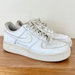 Nike Shoes | Nike Air Force Lace Up Low Top Running Sneakers Shoes White Women's Size Us 8 | Color: White | Size: 8