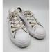 Converse Shoes | Converse All Star Womens Sneakers Size 6 White Perforated Leather Low Top | Color: White | Size: 6
