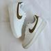 Nike Shoes | * 10.5 Wmns | Fits 9 Men's Nike Air Force One Af1 Low White Bronzine Dz2784-102 | Color: White | Size: 10.5