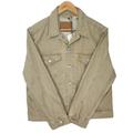 Levi's Jackets & Coats | Levis Premium Ex-Boyfriend Trucker Jacket Sz M Long Sleeves Light Brown Denim | Color: Tan | Size: M