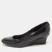 Gucci Shoes | Gucci Black Patent Leather Wedge Round Toe Pumps | Color: Black | Size: 39