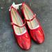 J. Crew Shoes | Jcrew Red Ballet Flats Size 4 Big Kids | Color: Red | Size: 4g