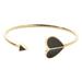 Kate Spade Jewelry | Kate Spade Black Heritage Heart Flex Cuff Bracelet | Color: Black/Gold | Size: Os