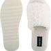 Nine West Shoes | Fuzzie Cozy Flat Slide Sandals Size 9m | Color: Silver/White | Size: 9