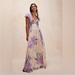 Free People Dresses | Free People Colette Maxi Dress | Color: Cream/Purple | Size: 6