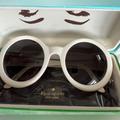 Kate Spade Accessories | Kate Spade Graceann Round Oversized White Sunglasses. | Color: White | Size: Os