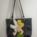 Disney Bags | Disney Tinkerbell Tote/Purse Handbag Glitter | Color: Black/Green | Size: Os