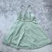 Free People Dresses | Free People Dress Strappy Olive Frayed Spring Summer Size 12 Preowned Y2k | Color: Green | Size: 12