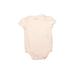 Ralph Lauren Short Sleeve Onesie: Ivory Solid Bottoms - Size 3 Month