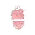 Carter's Two Piece Swimsuit: Pink Fair Isle Sporting & Activewear - Size 6 Month