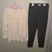 Jessica Simpson Matching Sets | Jessica Simpson, Girls Matching Sweater & Leggings Set Size 7/8 | Color: Cream/Gold | Size: 7g