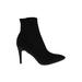 Mia Ankle Boots: Black Solid Shoes - Women's Size 8 - Pointed Toe