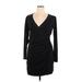 Max Studio Casual Dress - Wrap: Black Dresses - Women's Size X-Large