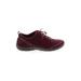 Ecco Sneakers: Burgundy Print Shoes - Women's Size 36 - Round Toe