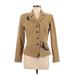 Studio I Blazer Jacket: Short Tan Solid Jackets & Outerwear - Women's Size 8