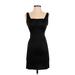 Calvin Klein Casual Dress - Mini: Black Solid Dresses - Women's Size 2 Petite