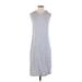 DKNY Casual Dress - Shift: Gray Marled Dresses - Women's Size X-Small