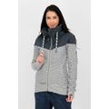 Sweatjacke ALIFE & KICKIN "ValinaAK Sweat Jacket Damen Sweatjacke, Jacke" Gr. S, blau (cloudy) Damen Sweatjacken