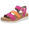 Keilsandalette REMONTE, Damen, Gr. 39, bunt (fuchsia, orange), Lederimitat, casual, Schuhe, Keilabsatz, Sommerschuh, Sandale in veganer Verarbeitung