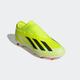 Fußballschuh ADIDAS PERFORMANCE "X CRAZYFAST LEAGUE LACELESS FG" Gr. 35, gelb (team solar yellow 2, core black, cloud white) Schuhe Fußballschuhe