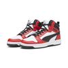 Sneaker PUMA "Rebound Sneakers Erwachsene", Gr. 48, rot (weiß schwarz for all time rot), Obermaterial: Synthetik; Futter: Textil; Innensohle: Keine Angabe, Textil; Laufsohle: Gummi, Schuhe