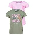 T-Shirt SALT AND PEPPER "Crazy Horses" Gr. 104, bunt (mehrfarbig) Mädchen Shirts T-Shirts