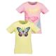 T-Shirt BLUE SEVEN "Blue Seven Mädchen T-Shirts - 2er Pack" Gr. 110, bunt (m01, citrus, azalee) Mädchen Shirts T-Shirts