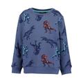 Sweatshirt BLUE SEVEN "Blue Seven Jungen DINOS" Gr. 92, blau (541, jeansblau) Mädchen Sweatshirts