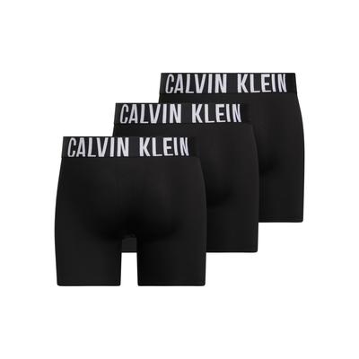 Boxer "BOXER BRIEF 3PK", Herren, Gr. XL (54), schwarz (schwarz, schwarz, schwarz), Jersey, Obermaterial: 88% Polyester, 12% Elasthan, CALVIN KLEIN UNDERWEAR, unifarben, körpernah, Unterhosen, mit Logo-Stretchbund Image