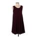 American Eagle Outfitters Casual Dress - A-Line: Burgundy Solid Dresses - Women's Size X-Small