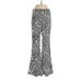 Shein Casual Pants - High Rise: Silver Bottoms - Women's Size Small Petite