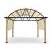 EGEIROS LIFE 13 Ft. W x 10 Ft. D Wood Grain Aluminum Outdoor Pergola w/ Arched Canopy Metal | 12 Ft. W x 12 Ft. D | Wayfair EL-ZPPLG1212-YM-W8